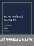Instructor Manual for Search results: x | Pearson US 17th Edition by Aacsb