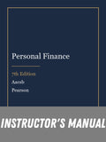 Instructor Manual for Personal Finance 7th Edition by Aacsb