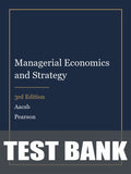 Test Bank for Managerial Economics and Strategy 3rd Edition by Aacsb