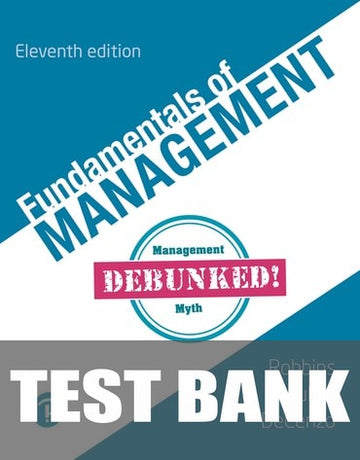 Test Bank for Fundamentals of Management 11th Edition by Mary A. Coulter