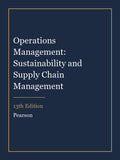 Test Bank for Operations Management: Sustainability and Supply Chain Management 13th Edition