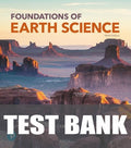 Test Bank for Foundations of Earth Science 9th Edition by Frederick K Lutgens