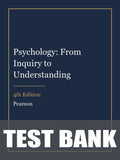 Test Bank for Psychology: From Inquiry to Understanding 4th Edition