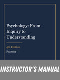 Instructor Manual for Psychology: From Inquiry to Understanding 4th Edition