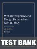 Test Bank for Web Development and Design Foundations with HTML5 9th Edition