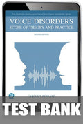 Test Bank for Voice Disorders: Scope of Theory and Practice 2nd Edition by Carole T. Ferrand