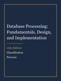 Test Bank for Database Processing: Fundamentals, Design, and Implementation 15th Edition by Classification