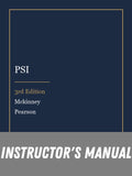 Instructor Manual for PSI 3rd Edition by Mckinney