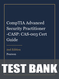 Test Bank for CompTIA Advanced Security Practitioner -CASP: CAS-003 Cert Guide 2nd Edition