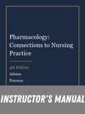 Instructor Manual for Pharmacology: Connections to Nursing Practice 4th Edition by Adams
