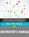 Instructor Manual for Effective Leadership and Management in Nursing 9th Edition by Eleanor J. Sullivan