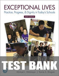 Test Bank for Exceptional Lives: Practice, Progress- - Dignity in Today's Schools 9th Edition by Ann Turnbull