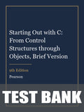 Test Bank for Starting Out with C: From Control Structures through Objects, Brief Version 9th Edition