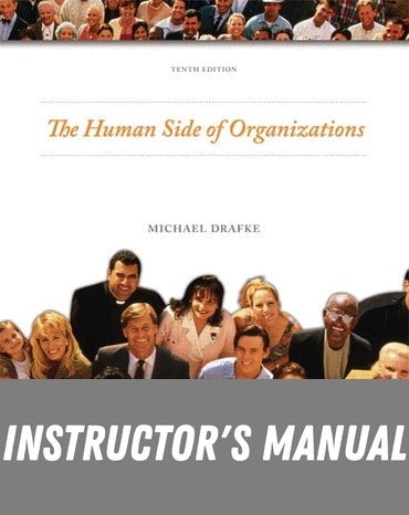 Instructor Manual for Human Side of Organizations 10th Edition by Michael Drafke