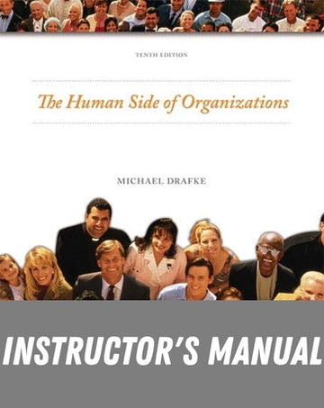 Instructor Manual for Human Side of Organizations 10th Edition by Michael Drafke
