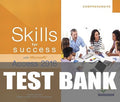 Test Bank for Skills for Success with Microsoft Access 2016 Comprehensive 1st Edition by Margo Chaney Adkins