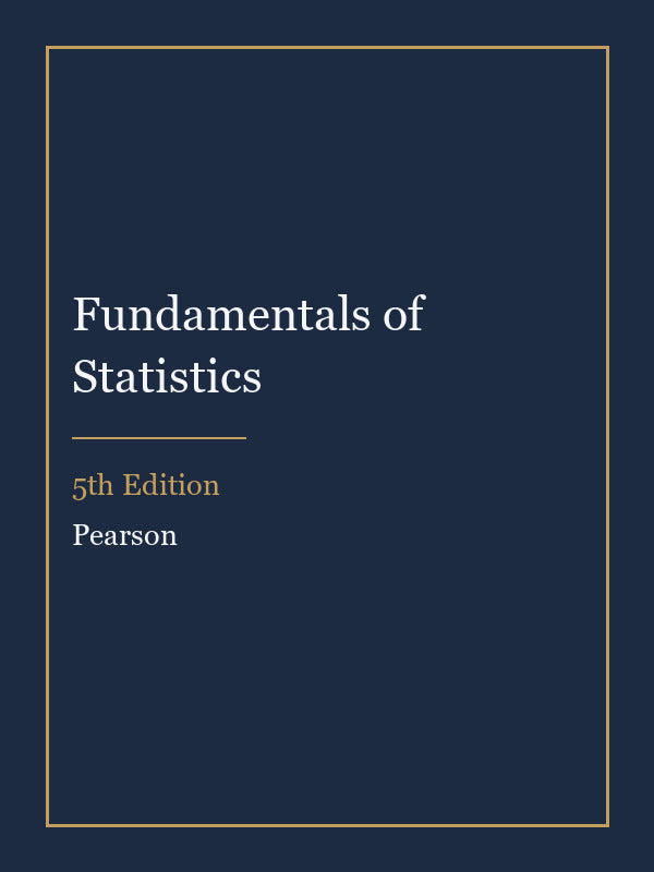 Solutions Manual for Fundamentals of Statistics 5th Edition