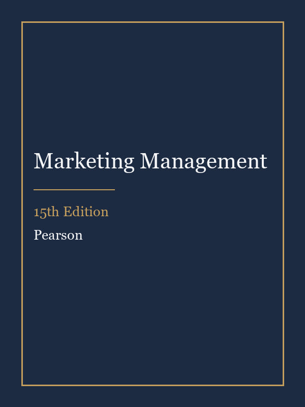 Instructor Manual for Marketing Management 15th Edition