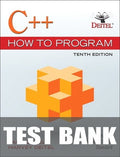 Test Bank for C++ How to Program 10th Edition by Paul Deitel