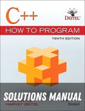 Solutions Manual for C++ How to Program 10th Edition by Paul Deitel
