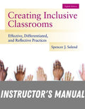 Instructor Manual for Creating Inclusive Classrooms: Effective, Differentiated and Reflective Practices 8th Edition by Spencer J. Salend