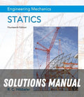 Solutions Manual for Study Pack for Engineering Mechanics: Statics 14th Edition by Russell C. Hibbeler
