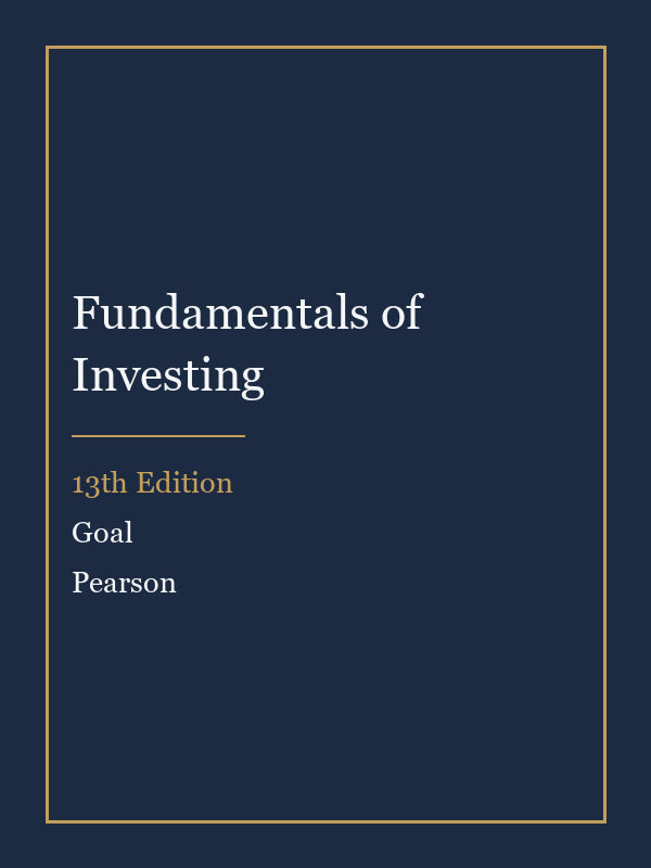 Test Bank for Fundamentals of Investing 13th Edition by Goal