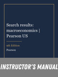 Instructor Manual for Search results: macroeconomics | Pearson US 9th Edition