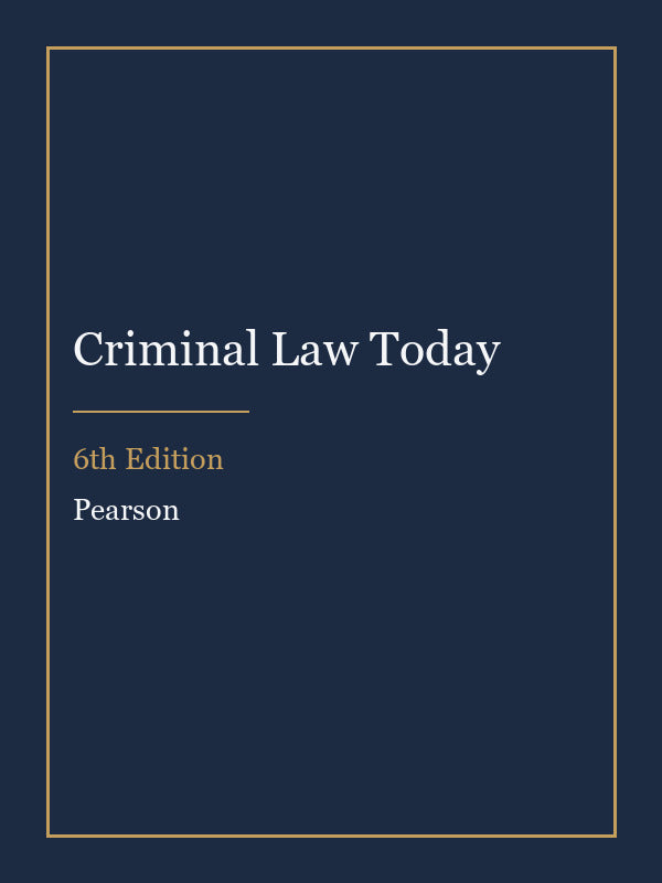 Instructor Manual for Criminal Law Today 6th Edition