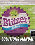 Solutions Manual for Algebra for College Students 8th Edition by Robert F. Blitzer