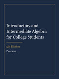 Instructor Manual for Introductory and Intermediate Algebra for College Students 5th Edition