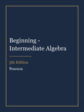 Solutions Manual for Beginning - Intermediate Algebra 5th Edition