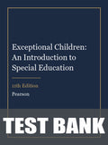 Test Bank for Exceptional Children: An Introduction to Special Education 11th Edition