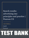 Test Bank for Search results: advertising imc principles and practice | Pearson US 10th Edition by Aacsb