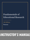 Instructor Manual for Fundamentals of Educational Research 7th Edition