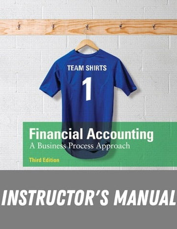 Instructor Manual for Financial Accounting: A Business Process Approach 3rd Edition by Jane L. Reimers