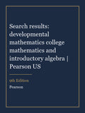 Solutions Manual for Search results: developmental mathematics college mathematics and introductory algebra | Pearson US 9th Edition