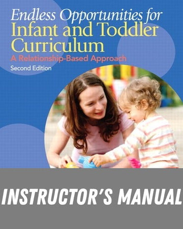 Instructor Manual for Endless Opportunities for Infant and Toddler Curriculum: A Relationship-Based Approach 2nd Edition by Sandra H. Petersen