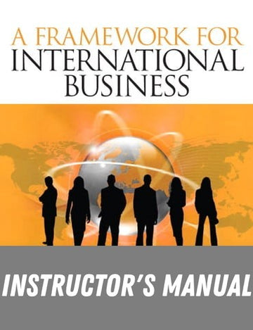 Instructor Manual for A Framework of International Business 1st Edition by S Tamer Cavusgil