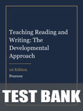 Test Bank for Teaching Reading and Writing: The Developmental Approach 1st Edition