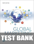 Test Bank for Global Marketing 10th Edition by Mark C. Green