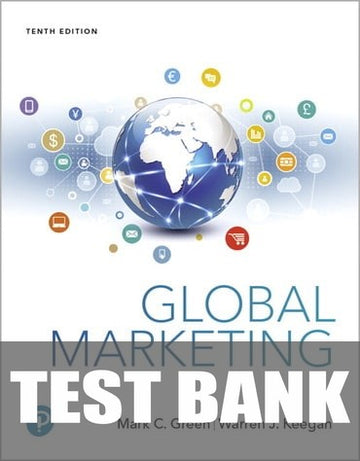 Test Bank for Global Marketing 10th Edition by Mark C. Green