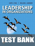 Test Bank for Leadership in Organizations 9th Edition by Gary A. Yukl