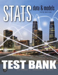 Test Bank for Stats: Data and Models 5th Edition by David E. Bock