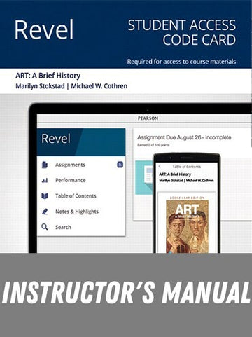 Instructor Manual for Art: A Brief History 7th Edition by Marilyn Stokstad