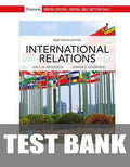 Test Bank for International Relations, Brief Edition 8th Edition by Jon C. Pevehouse