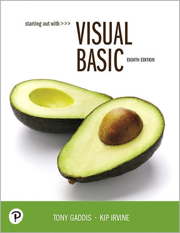 Test Bank for Starting Out With Visual Basic 8th Edition by Tony Gaddis