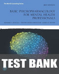 Test Bank for Basic Psychopharmacology for Mental Health Professionals 3rd Edition by Richard S. Sinacola