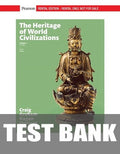 Test Bank for The Heritage of World Civilizations: Volume 1 10th Edition by Albert M. Craig