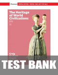 Test Bank for The Heritage of World Civilizations: Volume 2 10th Edition by Albert M. Craig